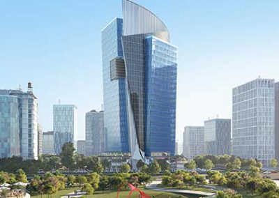 Podia Tower view from Green River